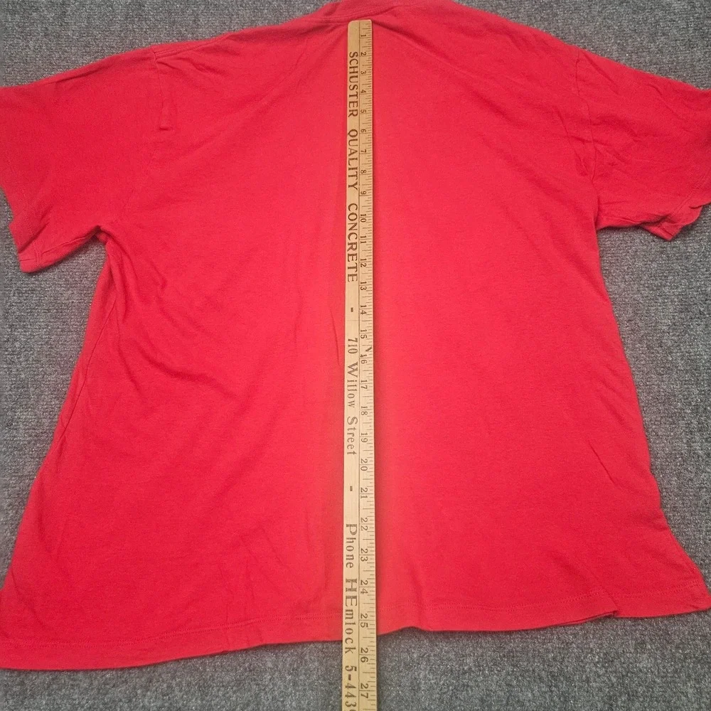 True Religion Chrome Arch TShirt Mens XL Red Graphic Tee Short Sleeve Streetwear
